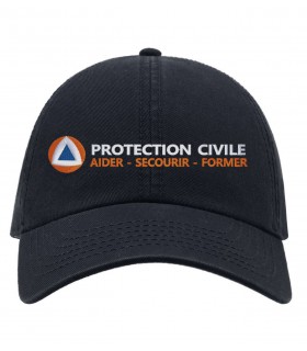 casquette marine protection civile brodée