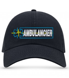 casquette ambulancier marine brodé