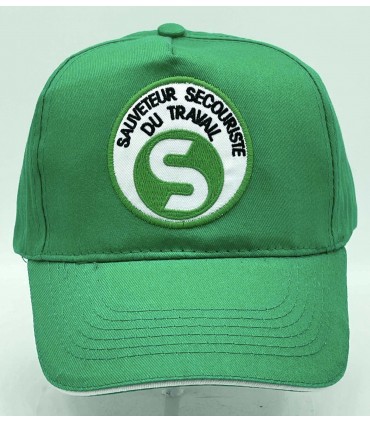 casquette sauveteur secouriste travail brodé