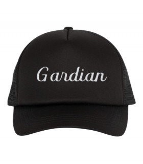 Casquette noir brodée gardian
