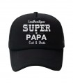 Casquette brodée l'authentique super papa