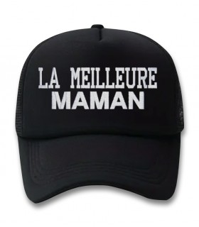 Casquette noir brodée la meilleur maman