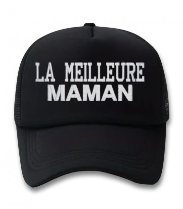 Casquette noir brodée la meilleur maman