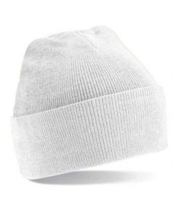 Bonnet acrylique avec rabat + broderie ou logo personnaliser blanc