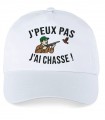 Casquette brodée j'peux pas j'ai chasse