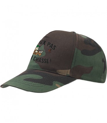Casquette brodée j'peux pas j'ai chasse camo
