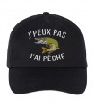 Casquette brodée j'peux pas j'ai pêche