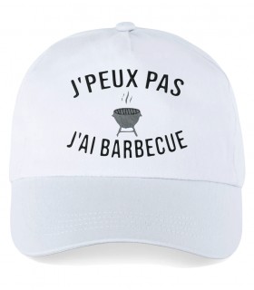 Casquette brodée j'peux pas j'ai barbecue